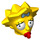 LEGO Yellow Maggie Simpson Head with Worried Expression  (16812)