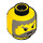 LEGO Gelb Male Kopf mit Beard und Haar (Sicherheitsbolzen) (3626 / 44748)