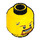 LEGO Jaune Male Diriger avec Beard, Dirt Stains et Open Smile (Goujon solide encastré) (3626 / 24405)