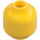 LEGO Giallo Maschio Testa con Lopsided Sorriso e Doppio Chin (Perno solido incassato) (3626 / 38476)