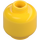 LEGO Yellow Male Head with Smile and Hearing Aid (Recessed Solid Stud) (3626 / 100108)