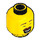 LEGO Yellow Man in Hawaiian Shirt Minifigure Head (Recessed Solid Stud) (3626 / 38686)