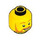 LEGO Yellow Man with Suit Jacket with Shirt and Waiscoat Minifigure Head (Recessed Solid Stud) (3626 / 84555)