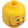 LEGO Yellow Man with Suit Jacket with Shirt and Waiscoat Minifigure Head (Recessed Solid Stud) (3626 / 84555)