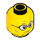LEGO Yellow Mayor Fleck in Corn Cob Costume Minifigure Head (Recessed Solid Stud) (3626 / 69050)