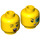 LEGO Gelb Mei Minifigure Kopf (Einbau-Vollbolzen) (3626 / 76822)