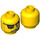 LEGO Geel MetalBeard Minifigure Hoofd (Verzonken Solid Stud) (3626 / 44188)