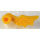 LEGO Gelb Minifig Zubehörteil Helm Feder Drachen Flügel Links (87685)