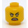 LEGO Gul Minifigur Huvud Kvinna (Infälld solid knopp) (3626)