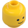 LEGO Yellow Minifig Head with Standard Grin (Solid Stud) (9336 / 55368)