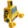 LEGO Amarillo Minifigura Torso con Cuello y Sixpack de Ancient Warrior (973)