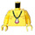 LEGO Giallo Minifigure Busto con Collana di Shipwreck Survivor (973)