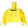 LEGO Amarillo Minifigura Torso con Cuello de Shipwreck Survivor (973)