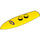 LEGO Jaune Minifigure Planche de bodyboard avec Batgirl logo (17947 / 36286)