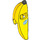 LEGO Yellow Minifigure Costume with White BANANA! on Blue Background Label (27481)