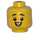 LEGO Yellow Minifigure Head Boy Smiling (Recessed Solid Stud) (3626)