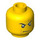 LEGO Jaune Minifigure Diriger Frowning avec Scar across La gauche Eye (Goujon de sécurité) (93618 / 94053)