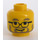 LEGO Yellow Minifigure Head with Beard and Glasses (Safety Stud) (3626 / 83447)