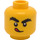 LEGO Giallo Minifigure Testa con blowing Cheeks (Perno solido incassato) (3626)