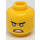 LEGO Gelb Minifigure Kopf mit Blau Augen (Einbau-Vollbolzen) (3626 / 34048)