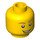LEGO Jaune Minifigure Diriger avec Décoration (Goujon solide encastré) (14761 / 88950)