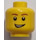 LEGO Yellow Minifigure Head with Decoration (Recessed Solid Stud) (14761 / 88950)