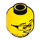 LEGO Yellow Minifigure Head with Decoration (Recessed Solid Stud) (3626 / 98363)