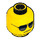 LEGO Gelb Minifigure Kopf mit Dekoration (Sicherheitsbolzen) (13626 / 99509)