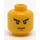 LEGO Geel Minifiguur Hoofd met Decoratie (Veiligheidsnop) (13794 / 93621)