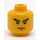 LEGO Gelb Minifigure Kopf mit Dekoration (Sicherheitsbolzen) (13794 / 93621)