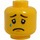LEGO Gelb Minifigure Kopf mit Dekoration (Sicherheitsbolzen) (23094 / 86289)