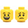 LEGO Yellow Minifigure Head with Decoration (Safety Stud) (23094 / 86289)