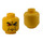 LEGO Gelb Minifigure Kopf mit Dekoration (Sicherheitsbolzen) (3626)