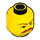 LEGO Yellow Minifigure Head with Decoration (Safety Stud) (3626 / 44476)