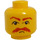 LEGO Gelb Minifigure Kopf mit Dekoration (Sicherheitsbolzen) (3626 / 44476)