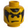 LEGO Yellow Minifigure Head with Decoration (Safety Stud) (3626)