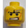 LEGO Giallo Minifigure Testa con Decorazione (Perno di sicurezza) (3626 / 64880)