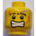 LEGO Giallo Minifigure Testa con Decorazione (Perno di sicurezza) (3626 / 64880)