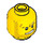 LEGO Gelb Minifigure Kopf mit Dekoration (Sicherheitsbolzen) (3626 / 64880)