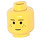 LEGO Yellow Minifigure Head with Decoration (Safety Stud) (3626)