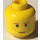 LEGO Yellow Minifigure Head with Decoration (Safety Stud) (3626)