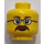 LEGO Yellow Minifigure Head with Decoration (Safety Stud) (3626 / 88935)