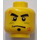 LEGO Jaune Minifigure Diriger avec Décoration (Goujon de sécurité) (3626 / 90043)