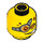 LEGO Yellow Minifigure Head with Decoration (Safety Stud) (90216 / 93357)