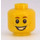 LEGO Amarillo Minifigura Cabeza con Freckels, Smiling/Scared (Espiga sólida hueca) (3626 / 22186)