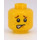 LEGO Geel Minifigure Hoofd met Freckels, Smiling/Scared (Verzonken Solid Stud) (3626 / 22186)