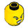 LEGO Gelb Minifigure Kopf mit Green Eye Shadow (Sicherheitsbolzen) (3626 / 62787)