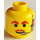 LEGO Yellow Minifigure Head with Headset (Safety Stud) (3626)