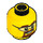 LEGO Yellow Minifigure Head with Safety Goggles (Recessed Solid Stud) (3626 / 10158)
