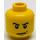 LEGO Gelb Minifigure Kopf mit Serious Expression (Sicherheitsbolzen) (14783 / 19542)